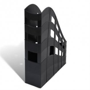 Подставка для бумаг вертикальная "S-Wing", черная фото книги