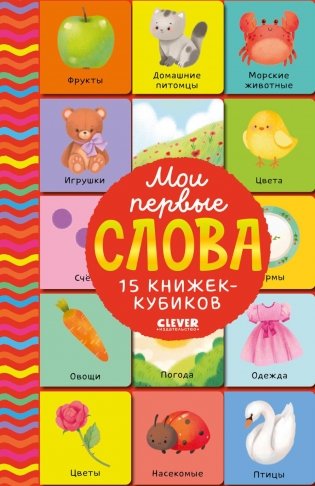 Мои первые слова. 15 книжек-кубиков. Развитие речи фото книги