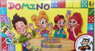 Настольная игра "Домино детское. Веселые животные" фото книги