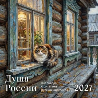 Душа России. Календарь с цитатами русских классиков. Календарь настенный на 2027 год (300х300 мм) фото книги