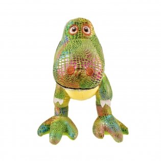 Игрушка мягконабивная "Динозаврик Икки", блестящий фото книги