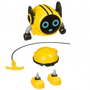 Робот-волчок многофункциональный с гироскопом Bondibon, с пусковым шнуром в комплекте (жёлтый) фото книги 3