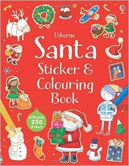 Santa sticker and colouring book фото книги