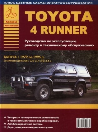 Toyota 4 Runner с 1979-1995 года. Руководство по ремонту и техническому обслуживанию фото книги