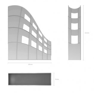 Подставка для бумаг вертикальная "S-Wing", серая фото книги 3