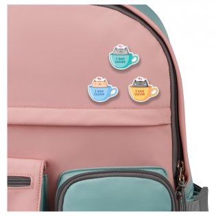 Набор акриловых значков MESHU "Catsincups", прямая УФ-печать, 3 шт. Арт. MS_54860 фото книги 2