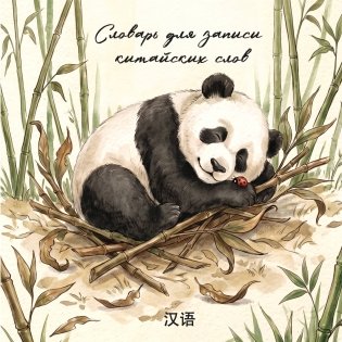 Словарь для записи китайских слов (15х15 см) (Панда и божья коровка) фото книги