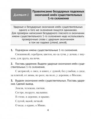 Русский язык. Диктант на отлично. 4 класс фото книги 3