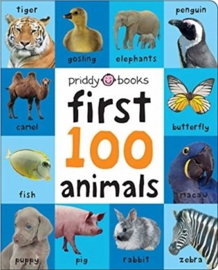 First 100 Animals Padded (Large) фото книги