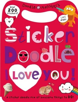 Sticker Doodle I Love You фото книги