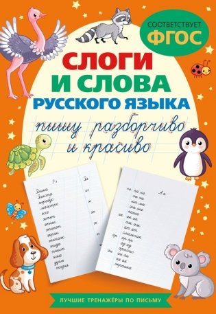 Слоги и слова русского языка. Пишу разборчиво и красиво фото книги