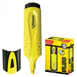 Комплект текстмаркеров "Fluo Pep's Classic", скошенный наконечник, 1-5 мм, желтый (12 маркеров в комплекте) (количество товаров в комплекте: 12) фото книги