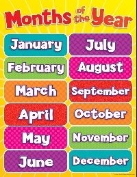 Months of the Year Chart фото книги
