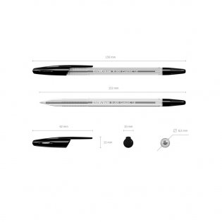 Ручка шариковая "R-301", чёрная фото книги 6