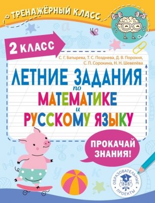 Летние задания по математике и русскому языку. 2 класс фото книги