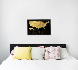 Карта "Travel Map USA Black" фото книги 4