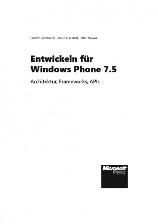 Разработка приложений для Windows Phone. Архитектура, фреймворки, API. Руководство фото книги 3