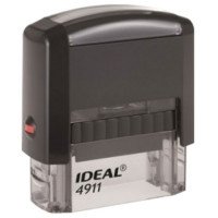 Оснастка для штампа "Trodat Ideal 4911 P2", оттиск 38x14 мм, цвет оттиска синий, цвет корпуса черный фото книги