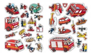 Пожарные и спасатели (с наклейками) фото книги 5