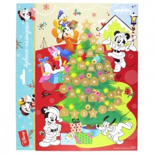 Адвент-календарь "Disney. Микки и друзья", с раскраской (дизайн 1) фото книги