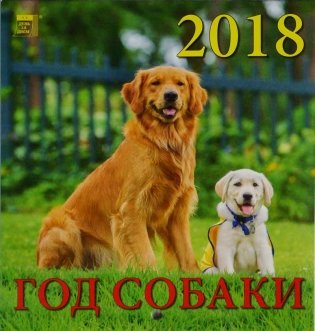 Календарь настенный на 2018 год "Год собаки" фото книги