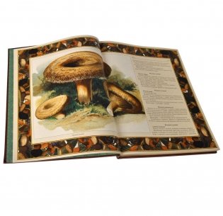 Русский лес: грибы и ягоды (кожаный переплет, золотой обрез) фото книги 3