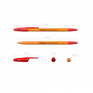 Ручка шариковая "R-301 Orange Stick", красная фото книги 5