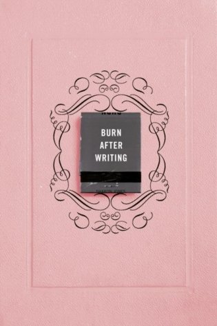 Burn After Writing фото книги
