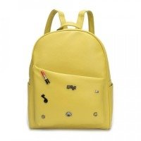 Женский рюкзак из экокожи, цвет цейлонский желтый (арт. DW-809/3) фото книги