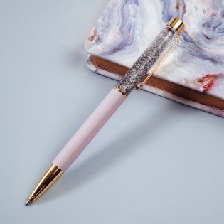 Ручка шариковая автоматическая MESHU "Lilac sand" синяя, 1,0 мм. Арт. MS_94123 фото книги 5