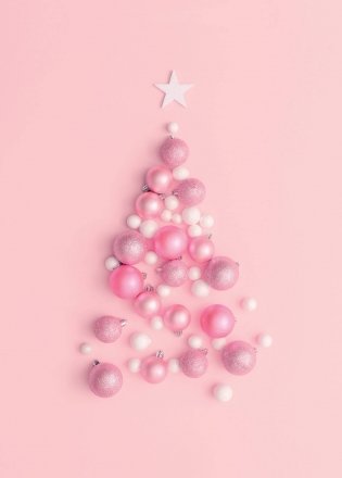 Блокнот с резинкой "Pink Christmas tree" фото книги
