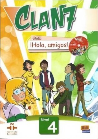 Clan 7 con Hola Amigos: Students Book. Level 4 (+ CD-ROM) фото книги