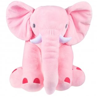Мягкая игрушка "Слон Элвис", розовый фото книги