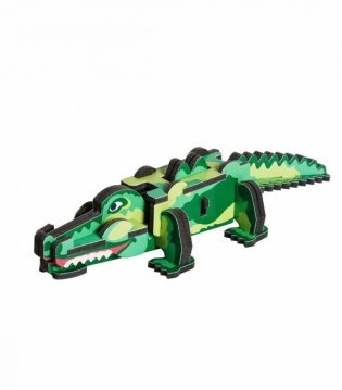 Объёмный 3D пазл "Крокодил" фото книги