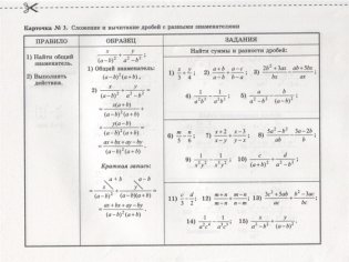 Карточки для коррекции знаний. Алгебра. 8-9 классы фото книги 4