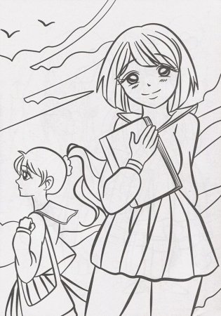 Раскраска "Друзья аниме" фото книги 5