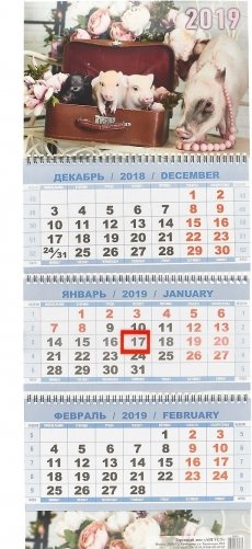 Настенный календарь "Символ года. Гламур" на 2019 год фото книги