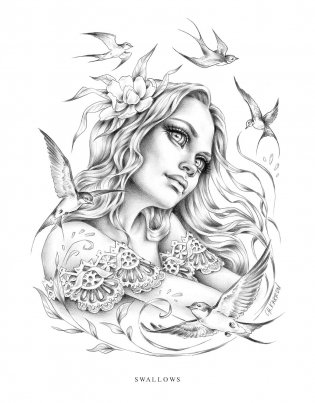 Wildflower Folk Coloring Book фото книги 7