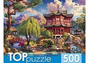 Пазлы "Toppuzzle. Пагода у пруда", 500 элементов фото книги