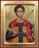 Икона великомученика Димитрия Солунского на дереве фото книги маленькое 2