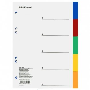 Разделители А5, 5 цветов фото книги
