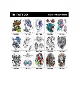 Набор татуировок - наклеек "Восточные мотивы 3 микс" (20 штук в наборе) фото книги