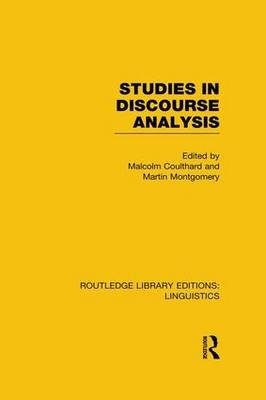 Studies in Discourse Analysis фото книги