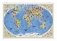 Карта настенная на рейках "Страны и народы мира", 101х69 см (ламинированная) фото книги маленькое 2