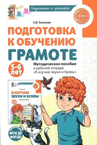 Подготовка к обучению грамоте детей 5-6 лет. Методическое пособие к рабочей тетради "Я изучаю звуки и буквы" фото книги