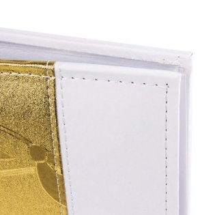 Фотоальбом "Brauberg", на 200 фото 10x15 см, цвет бело-золотистый фото книги 4