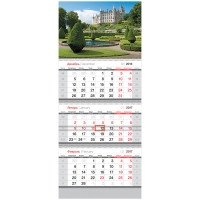 Календарь "Standard. Замок", квартальный, с бегунком, на 2017 год фото книги
