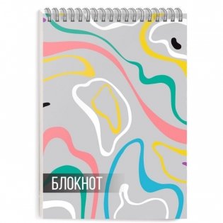 Блокнот на гребне "Абстракция", А6, 80 листов, клетка фото книги