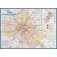 Настенная административная карта Москвы и Московской области, 1:280000 фото книги маленькое 2