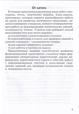 Литературное чтение. 3-й класс. Рабочая тетрадь. К новому учебнику! фото книги 2